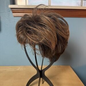 Envy Layered Wig Synthetic Short Classic Cap Womens Golden Brown Hair Style